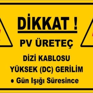 Uyarı Levhası Model:45