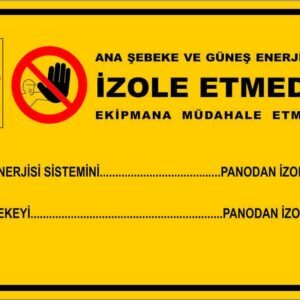 Uyarı Levhası Model:33
