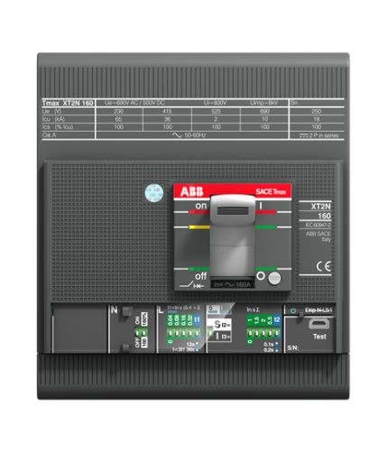 ABB 1SDA067093R1 XT2N 160 Ekip LS/I In=100A 4p F F        (4x100A 36kA Ayar Sahalı Şalter (LS/I))
