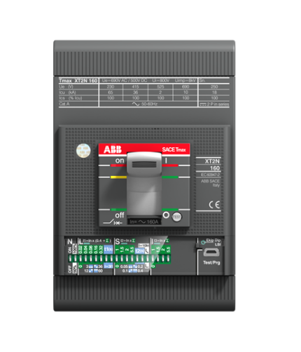 ABB 1SDA067804R1 XT2S 160 Ekip LS/I In=160A 3p F F        (3x160A 50kA Ayar Sahalı Şalter (LS/I))