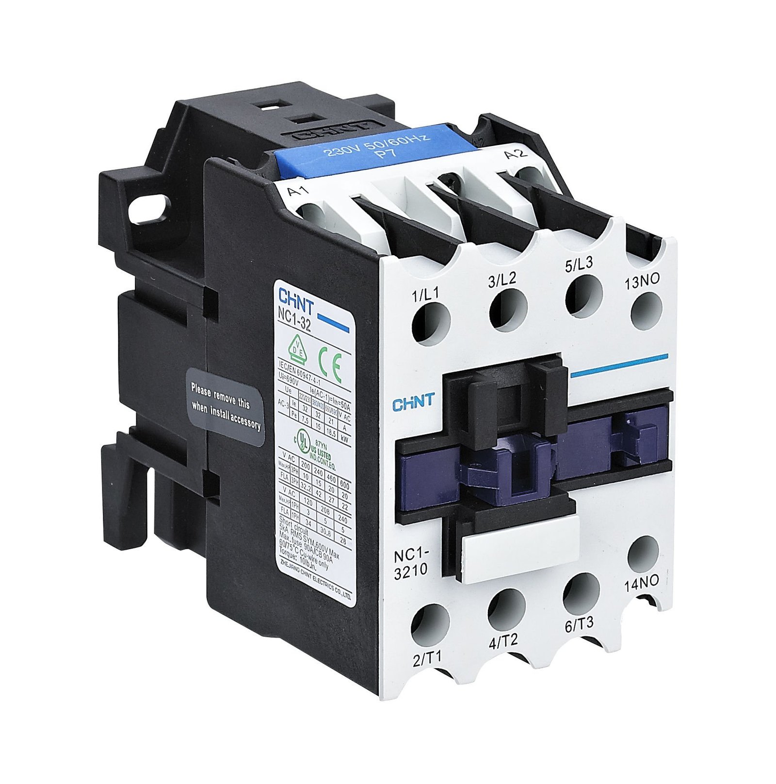 Chint (223023) NC1-9504 220V AC Bobinli 4 Kutuplu Kontaktör, 45kW, 95A (AC-3), 95A (AC-1)