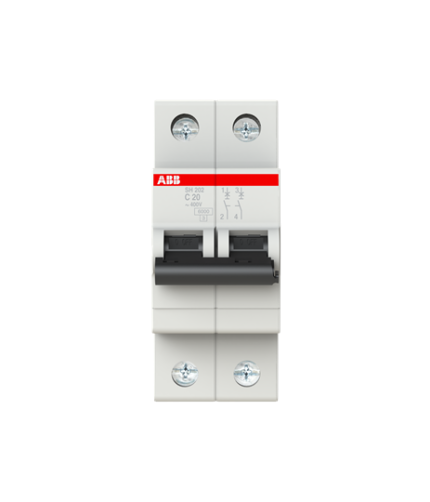 ABB 2CDS211103R0204 SH 201-C 20 NA (2X20A W-Otomat C Tipi 6kA)