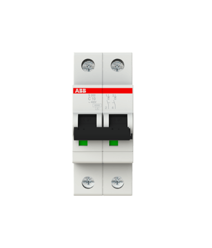 ABB 2CDS252001R0104 S 202-C 10 (2X10A W-Otomat C Tipi 6kA)