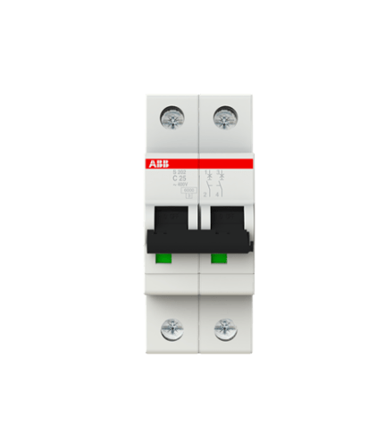 ABB 2CDS252001R0254 S 202-C 25 (2X25A W-Otomat C Tipi 6kA)