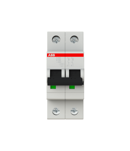 ABB 2CDS252001R0634 S 202-C 63 (2X63A W-Otomat C Tipi 6kA)