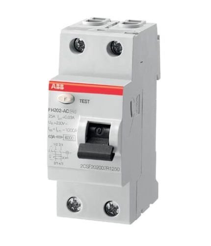 ABB 2CSF202004R1250 FH202 AC-25/0.03 (2x25A 30mA Kaçak Akım Koruma Rölesi)