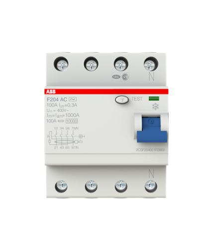ABB 2CSF204001R3900 F204 AC-100/0.3 (4x100A 300mA Kaçak Akım Koruma Rölesi)