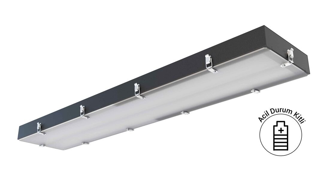EAE REVOS Acil Kitli Yüksek Tavan LED Armatür 106W 4000K 13600lm 1140mm