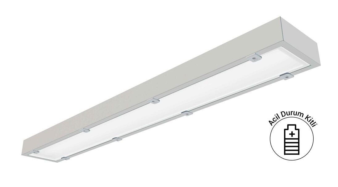 EAE REVOS NG Acil Kitli Yüksek Tavan LED Armatür 108W 4000K 12500lm 1135mm