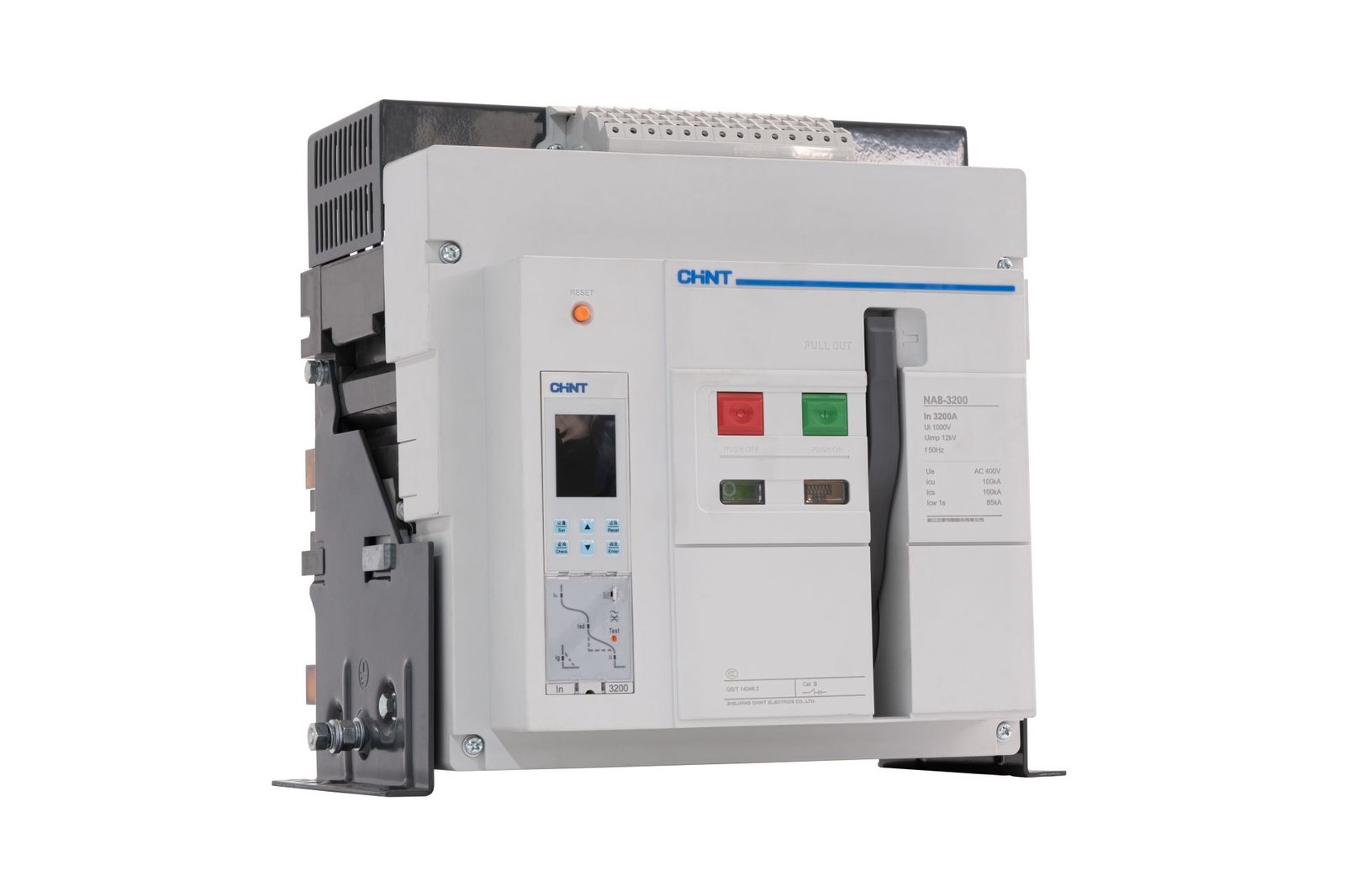 Chint (397349) 3 Kutuplu Çekmeceli Tip NA8-2500HU 1600A, 65 kA (800 VAC) - 55 kA (1000 -1150 VAC), Açık Tip Devre Kesici - LSIG Korumalı