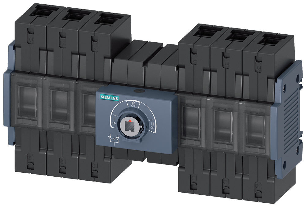 Siemens 3KC0330-2NE00-0AA0 3KC Tipi Manuel Transfer Şalteri, 3 kutuplu, Ortadan tahrikli,boy 2, 100A