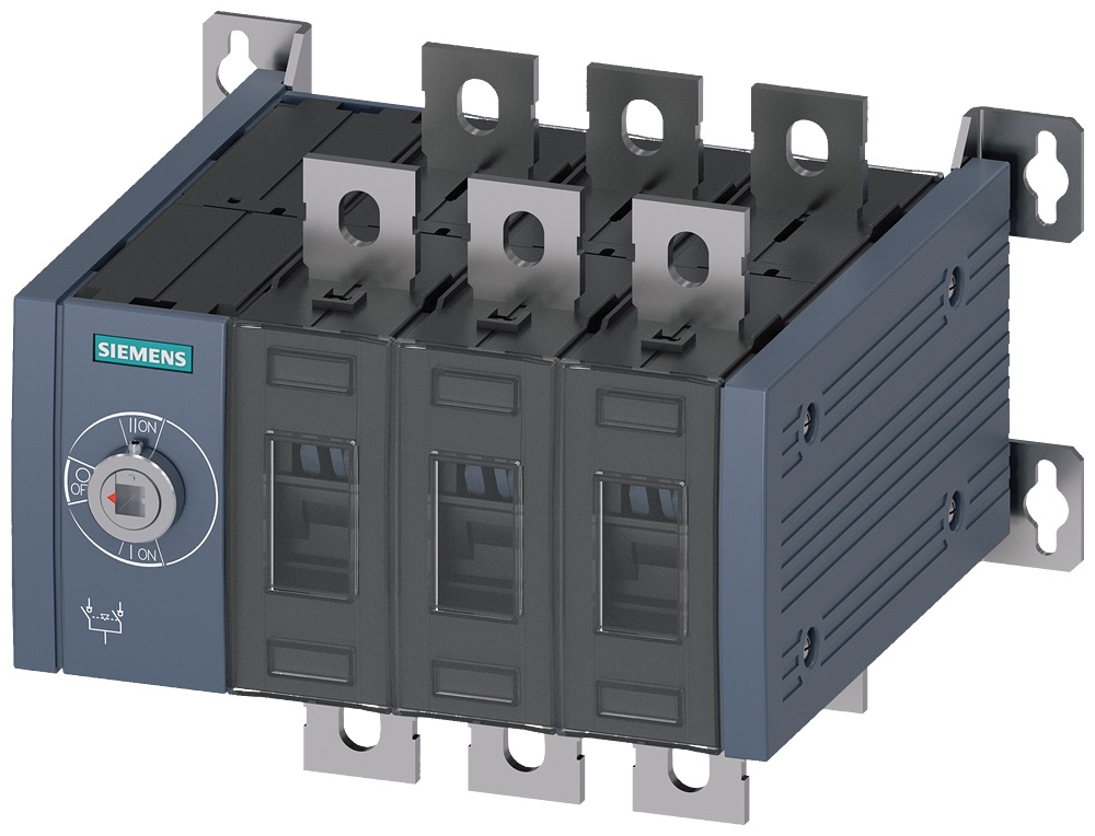 Siemens 3KC0336-0PE00-0AA0 3KC Tipi Manuel Transfer Şalteri, 3 kutuplu, Soldan tahrikli,boy 3, 200A