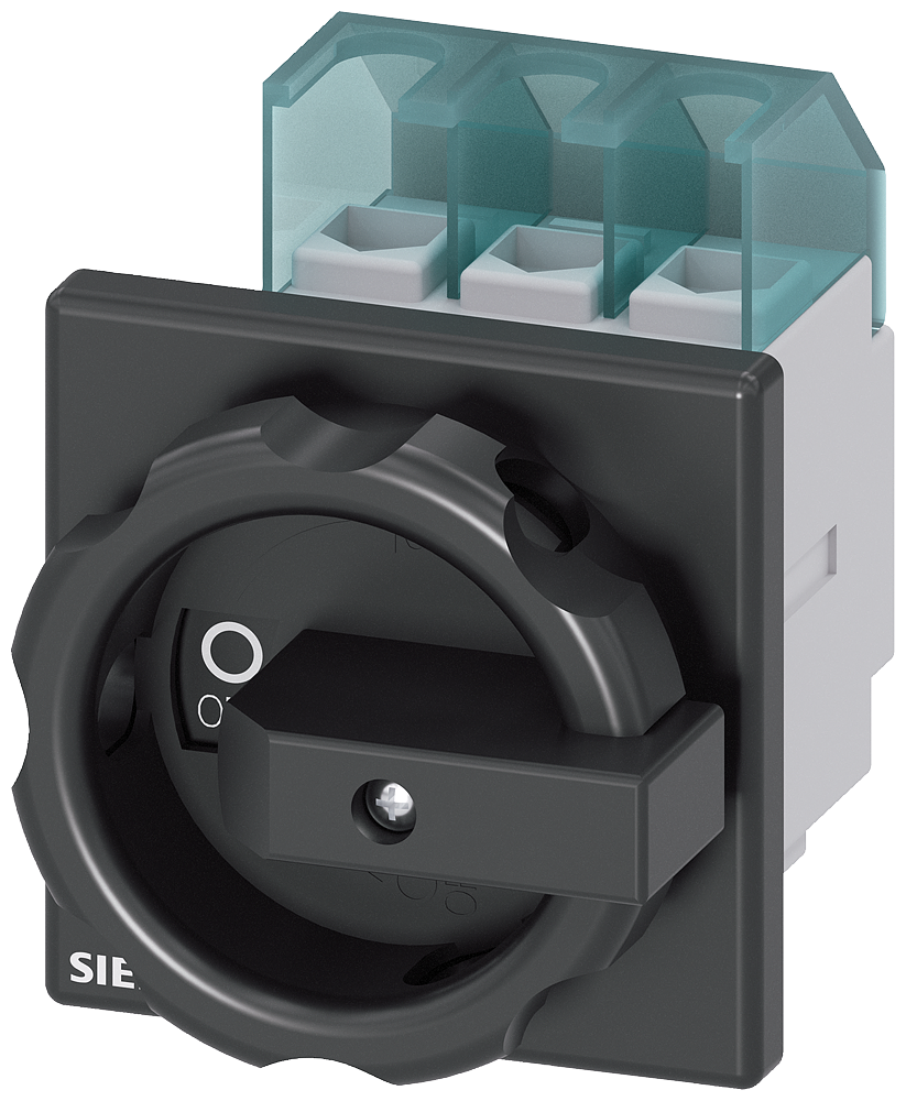 Siemens 3LD2203-0TK51 ACİL STOP ŞALTERLERİ, ÖNDEN TESPİTLİ TAHRİK KOLU SİYAH,  A 32  11,5 KW