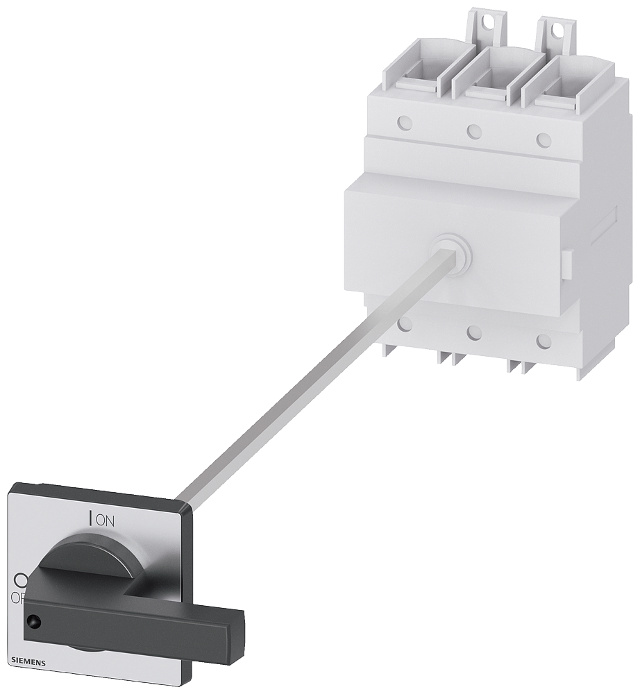 Siemens 3LD2418-0TK11 ACİL STOP ŞALTERLERİ TAHRİK KOLU SİYAH, DİPTEN TESPİTLİ, KİLİTLEMELİ, KAPI BAĞLANTILI,  A 250  132 KW