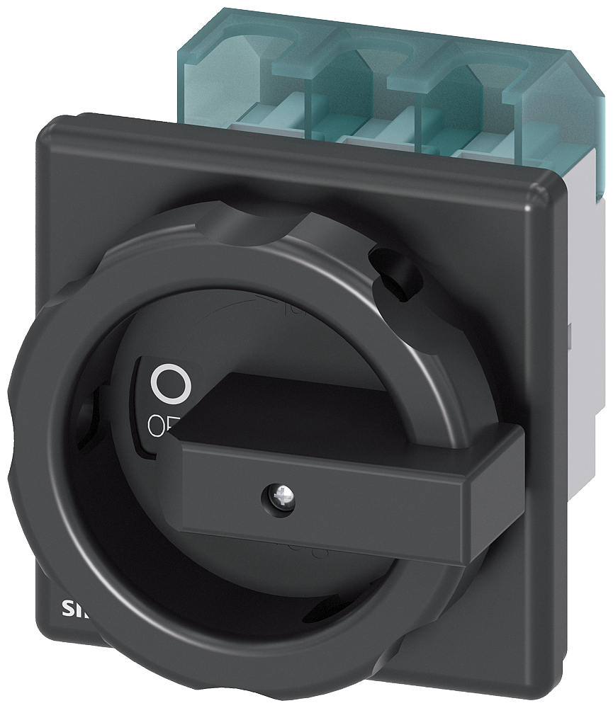 Siemens 3LD2504-0TK51 ACİL STOP ŞALTERLERİ, ÖNDEN TESPİTLİ TAHRİK KOLU SİYAH,  A 63  22 KW