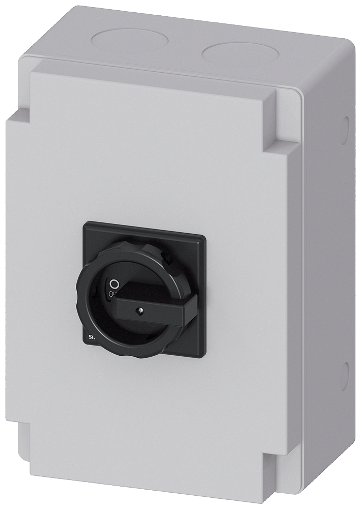 Siemens 3LD2766-0TB51 3LD2 KUTULU TİPLER, IP65, TAHRİK KOLU SİYAH, 100A , 37 KW