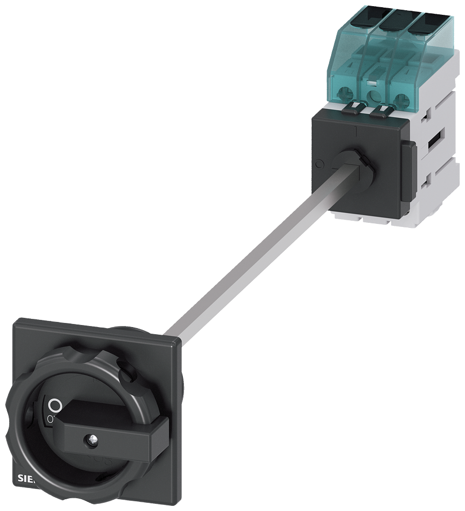 Siemens 3LD3048-0TK51 3LD3 ACİL STOP ŞALTERLERİ, DİPTEN TESPİTLİ TAHRİK KOLU, KİLİTLEMELİ, KAPI BAĞLANTILI, SİYAH 16A  7,5 KW