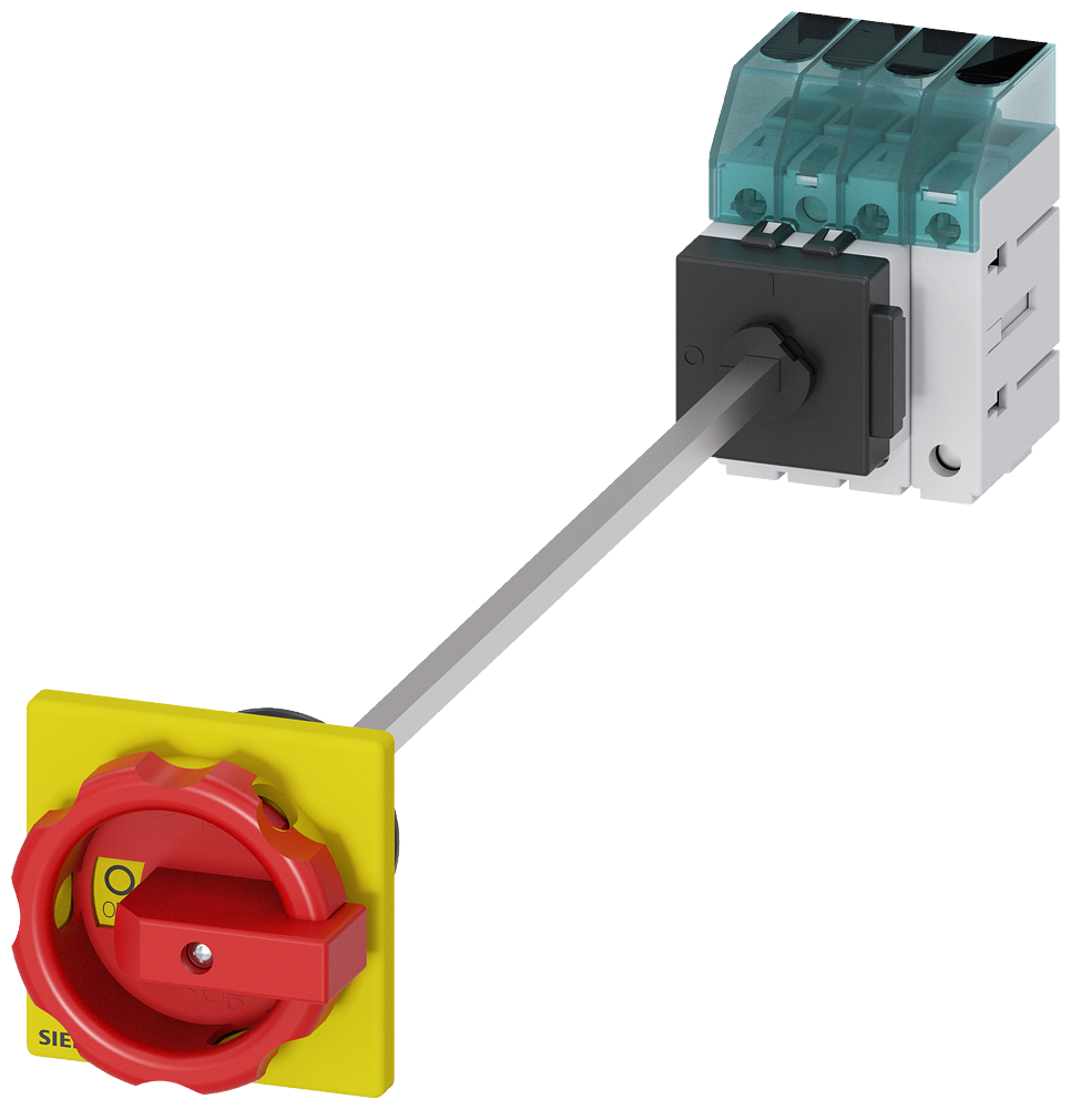 Siemens 3LD3048-0TL53 3LD3 ACİL STOP ŞALTERLERİ, DİPTEN TESPİTLİ, KİLİTLEMELİ, KAPI BAĞLANTILI, SARI/KIRMIZI 16A  7.5 KW 3+N