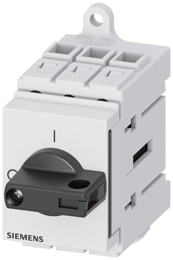 Siemens 3LD3130-0TK11 3LD3 ACİL STOP ŞALTERLERİ, RAYA/PANOYA MONTE EDİLEBİLİR TAHRİK KOLU, SİYAH 25A  9 KW