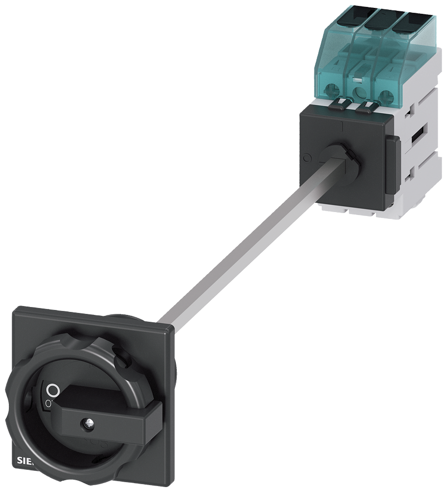Siemens 3LD3248-0TK51 3LD3 ACİL STOP ŞALTERLERİ, DİPTEN TESPİTLİ TAHRİK KOLU, KİLİTLEMELİ, KAPI BAĞLANTILI, SİYAH 32A  11,5 KW