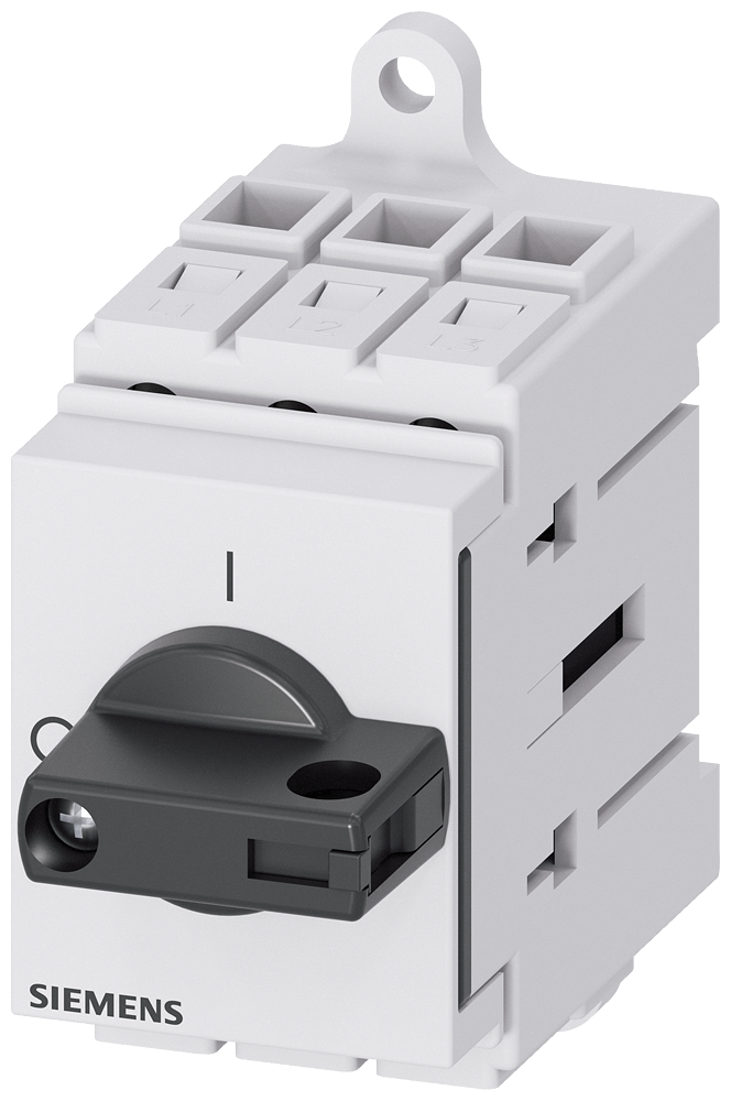 Siemens 3LD3330-0TK11 3LD3 ACİL STOP ŞALTERLERİ, RAYA/PANOYA MONTE EDİLEBİLİR TAHRİK KOLU, SİYAH 40A 15 KW
