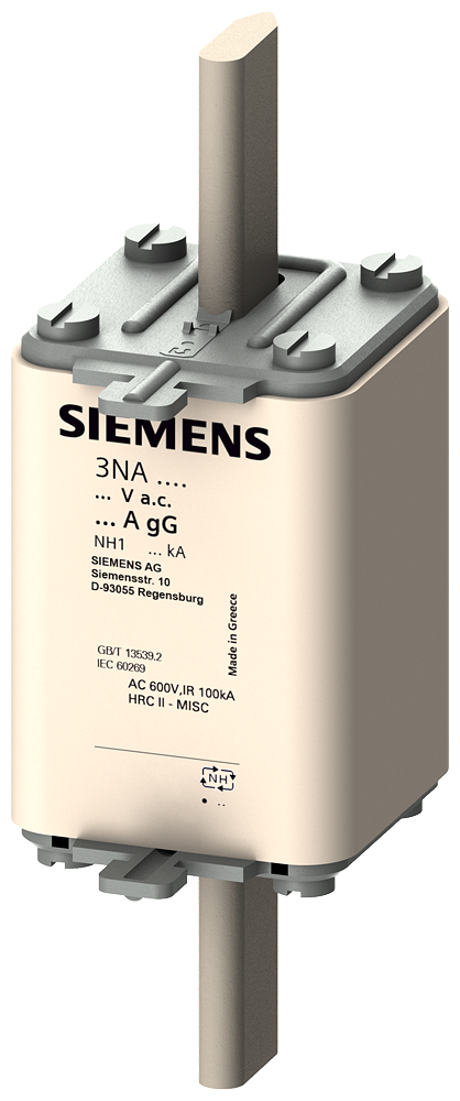 Siemens 3NA3144 STEATİT(SERAMİK) GÖVDELİ NH-BIÇAKLI SİGORTA BUŞONU; 250A; BOY 1; GENİŞLİK 47;2mm