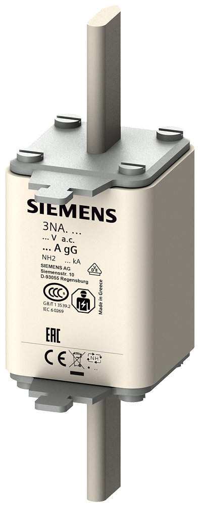 Siemens 3NA3240 STEATİT(SERAMİK) GÖVDELİ NH-BIÇAKLI SİGORTA BUŞONU; 200A; BOY 2; GENİŞLİK 47;2mm