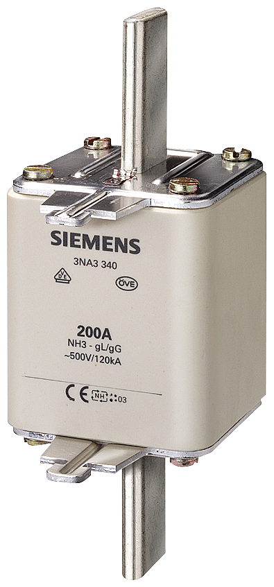 Siemens 3NA3372 STEATİT(SERAMİK) GÖVDELİ NH-BIÇAKLI SİGORTA BUŞONU; 630A; BOY 3; GENİŞLİK 71.2mm