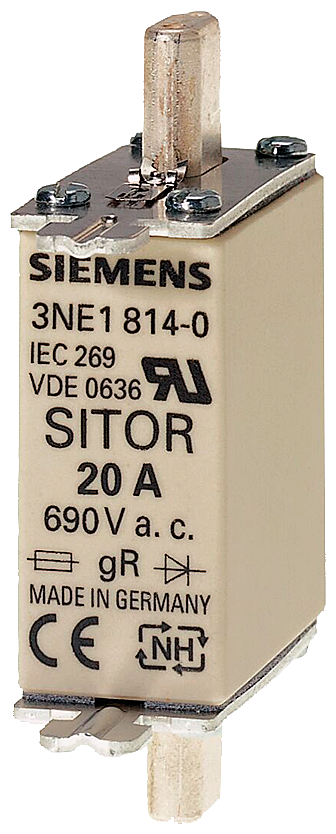 Siemens 3NE1813-0 SITOR SİGORTA; 690V AC; gR/gS;  16A; BOY:000