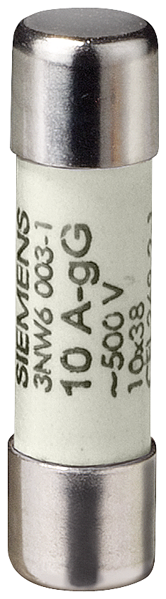 Siemens 3NW6007-1 SİLİNDİRİK SİGORTA (KARTUŞ SİGORTA); 10X38mm; 20 A