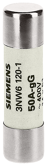 Siemens 3NW6120-1 SİLİNDİRİK SİGORTA (KARTUŞ SİGORTA); 14X51mm; 50 A