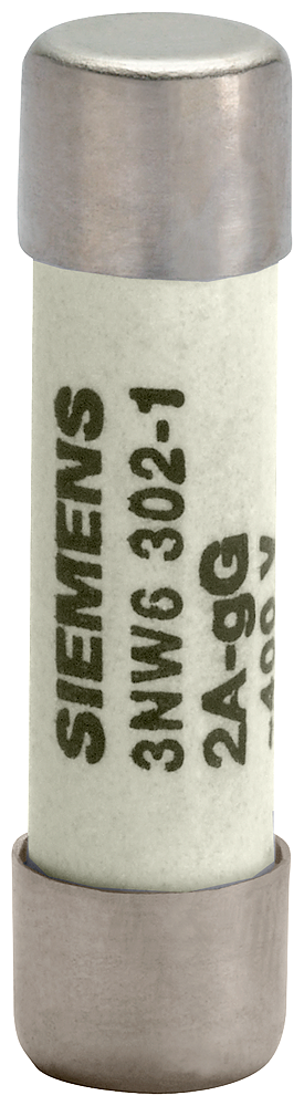 Siemens 3NW6301-1 SİLİNDİRİK SİGORTA (KARTUŞ SİGORTA); 8X32mm; 6 A