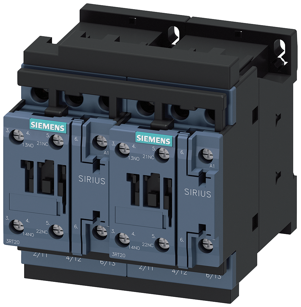 Siemens 3RA2326-8XB30-1AL2 KOMPLE MONTAJLI SAĞ-SOL DÖNÜŞ KOMBİNASYONLARI; 11KW; 25A; S0