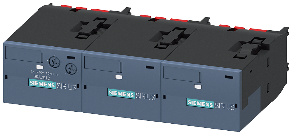 Siemens 3RA2816-0EW20 SIRIUS 3RT2 KONTAKTÖR AKSESUARI; YILDIZ ÜÇGEN SOKETLİ FONKSİYON MODÜLÜ; AC/DC 24…240V; 0;5-60 SN. AYARLI