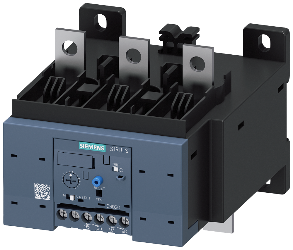 Siemens 3RB2056-1FC2 SIRIUS ELEKTRONİK AŞIRI AKIM RÖLESİ; BARA BAĞLANTILI;  50-200A; CLASS 10 ÇALIŞMA SINIFI; 1NO+1NC Y. KONTAK; TEST FONKSİYONU; EL/OTOMATİK; UZAKTAN RESET; KONUM GÖSTERGESİ; KENDİNDEN BESLEMELİ; RAYA MONTAJ; FAZDAKİ DÜŞME VE ASİMETRİYE D
