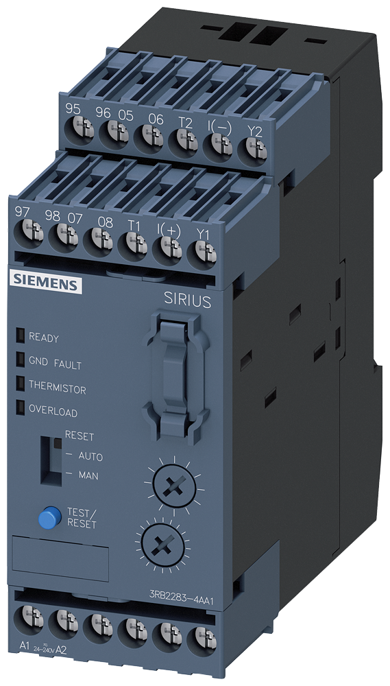 Siemens 3RB2283-4AA1 ELEKTRONİK AŞIRI AKIM RÖLESİ / DEĞERLENDİRME MODÜLÜ