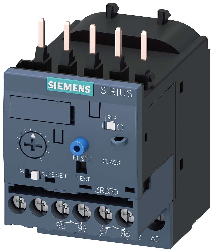 Siemens 3RB3016-1SB0 3RB3 SIRIUS ELEKTRONİK TERMİK RÖLE; FAZ KORUMALI; 1NO+1NC YARDIMCI KONTAKLI 3-12A;  BOY S00