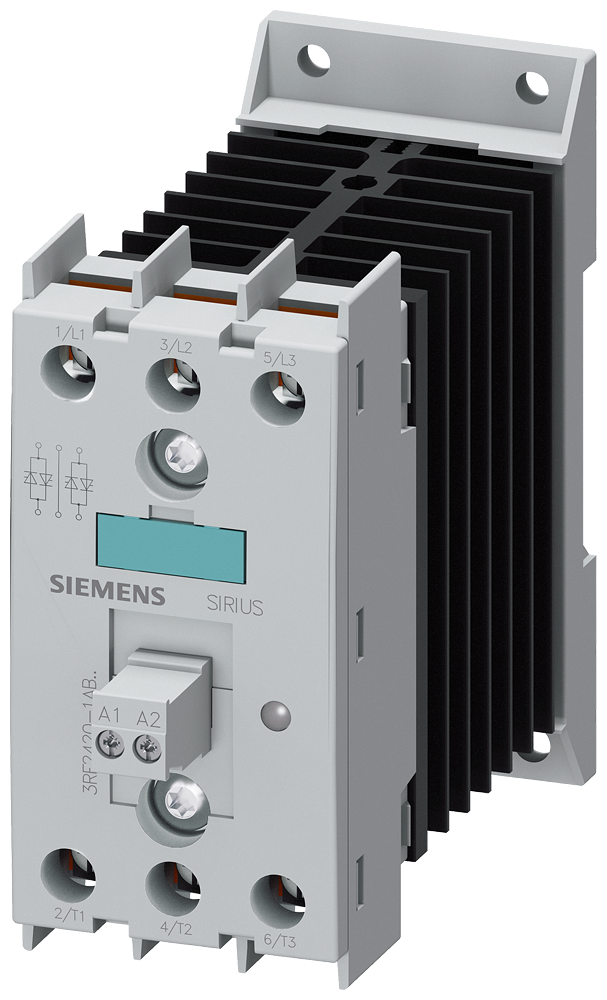 Siemens 3RF2420-1AB55 ÜÇ FAZLI YARI İLETKEN KONTAKTÖRLER SIRIUS SC; İKİ FAZDAN KONTROLLÜ TİPLER; İŞLETME GERİLİMİ 48-600V; KUMANDA GERİLİMİ 230V AC; 20A