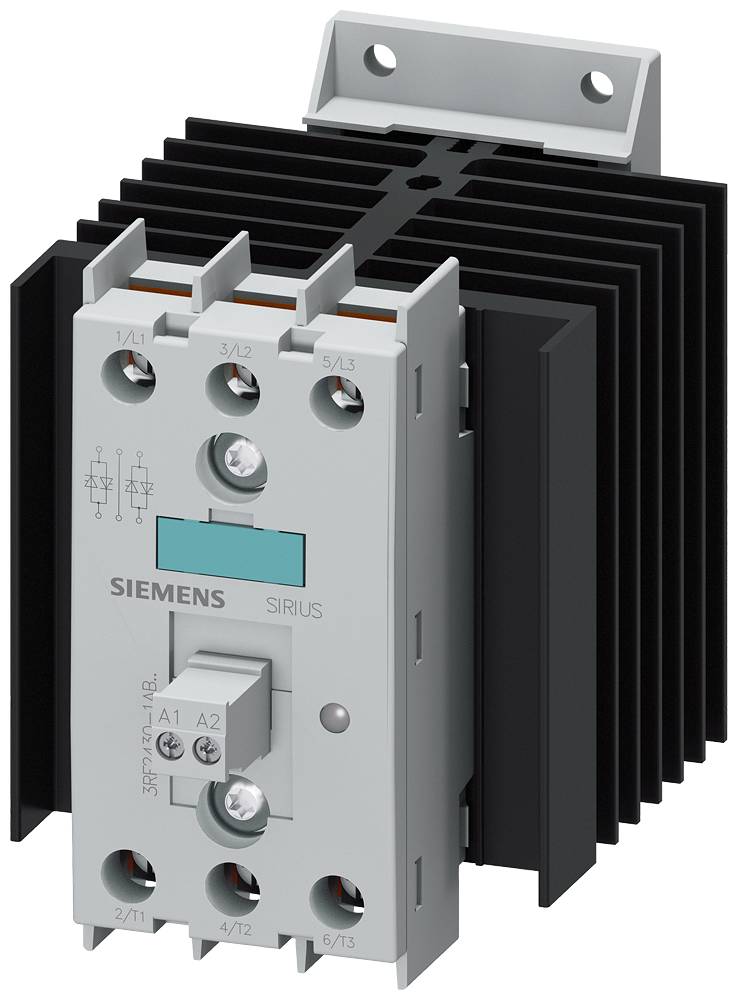 Siemens 3RF2430-1AB55 ÜÇ FAZLI YARI İLETKEN KONTAKTÖRLER SIRIUS SC; İKİ FAZDAN KONTROLLÜ TİPLER; İŞLETME GERİLİMİ 48-600V; KUMANDA GERİLİMİ 230V AC; 30A