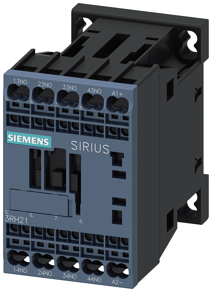 Siemens 3RH2140-2BB40 Yardımcı kontaktör, 4 NO, 24 V DC, Boyut S00, Yaylı terminal