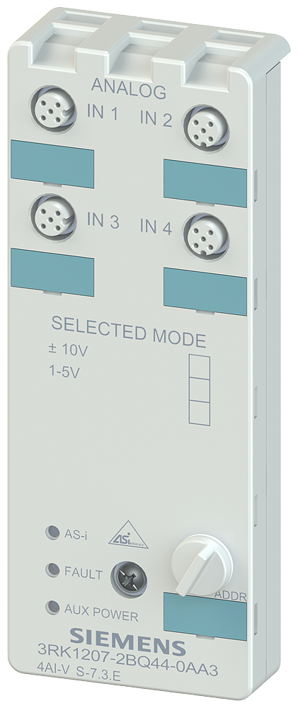 Siemens 3RK1207-2BQ44-0AA3 AS-I K60 Slave 4AI - ± 10 V / 1..5 V