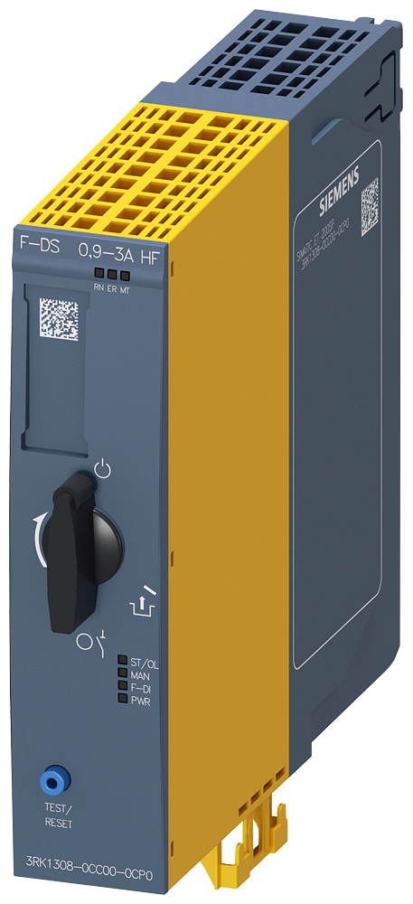 Siemens 3RK1308-0CC00-0CP0 ET200SP Emniyetli Direkt  Motor Yolverici; 1,1 kW; 0.9-3A