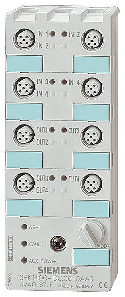 Siemens 3RK2400-1FQ03-0AA3 AS-I K60 Slave 4DI/3DO (2A)