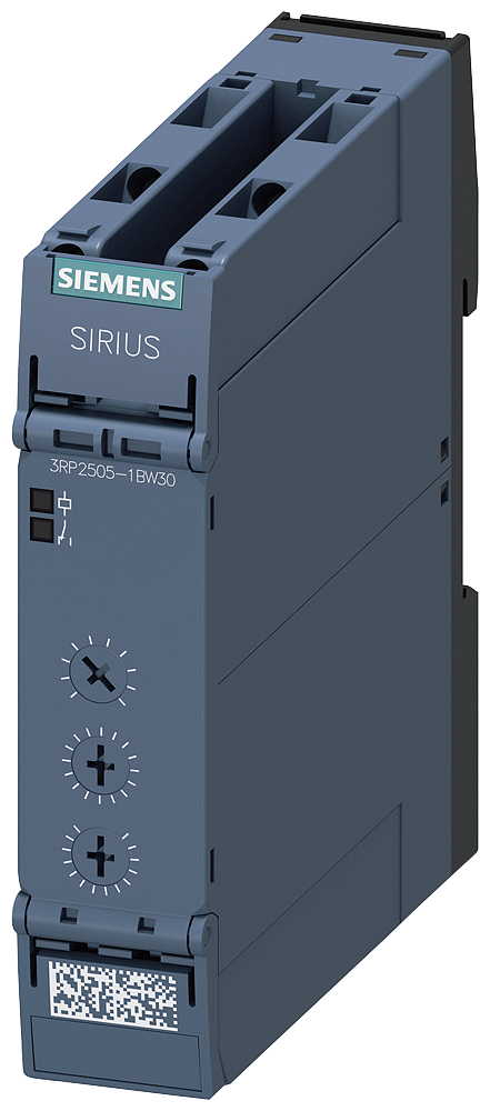 Siemens 3RP2505-1BW30 3RP2 Zaman Rölesi, 27 Fonksiyonlu, 2CO Kontak