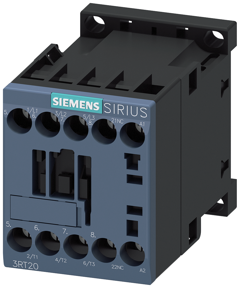 Siemens 3RT2016-1AF02 Güç kontaktörü, AC-3e/AC-3, 9 A, 4 kW / 400 V, 3 kutuplu, 110 V AC, 50/60 Hz, yardımcı kontaklar: 1 NC, vidalı terminal, boyut: S00