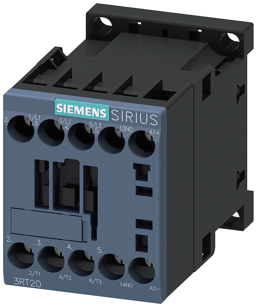 Siemens 3RT2016-1BW41 Güç kontaktörü, AC-3e/AC-3, 9 A, 4 kW / 400 V, 3 kutuplu, 48 V DC, yardımcı kontaklar: 1 NO, vidalı terminal, boyut: S00