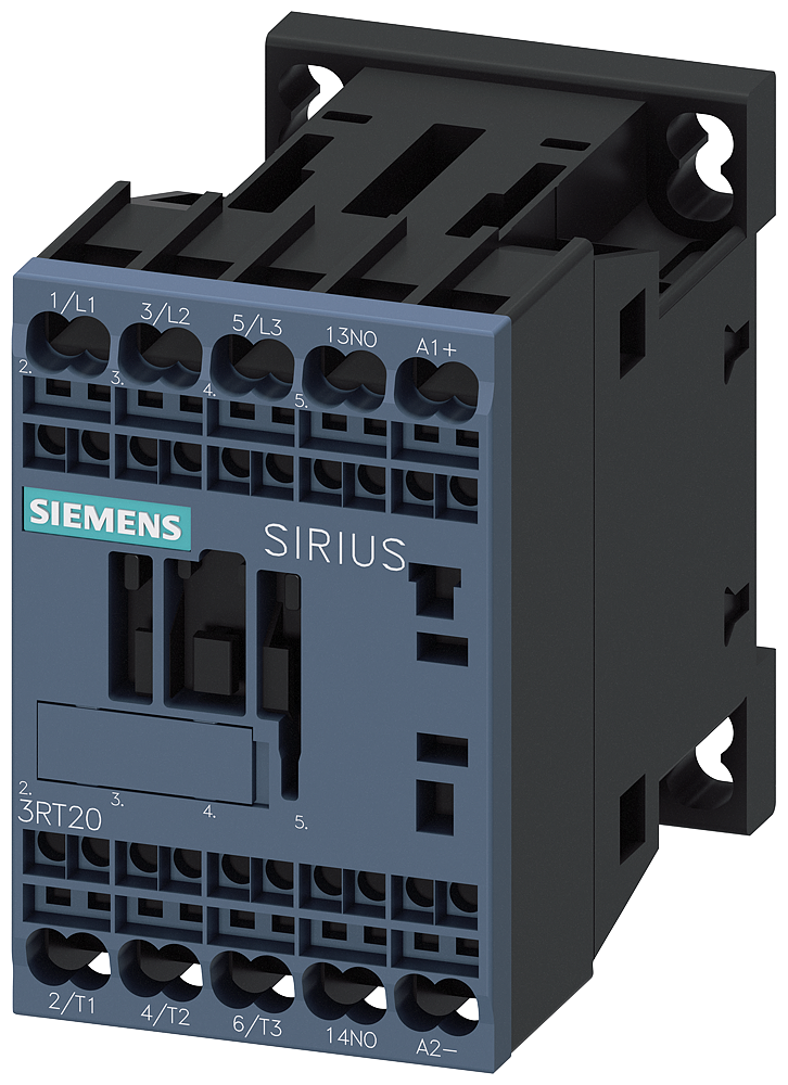 Siemens 3RT2016-2BB41 Güç kontaktörü, AC-3e/AC-3, 9 A, 4 kW / 400 V, 3 kutuplu, 24 V DC, yardımcı kontaklar: 1 NO, yaylı terminal, boyut: S00
