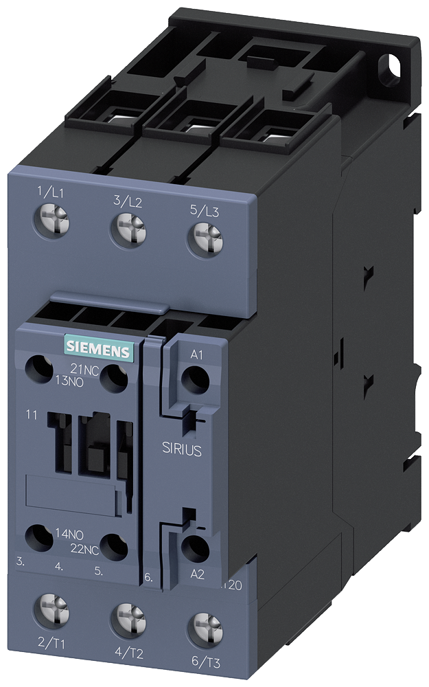 Siemens 3RT2035-1NB30  ÜÇ FAZLI; SIRIUS KONTAKTÖR; DC 20-33V BOBİNLİ; 18,5 KW; 1NO+1NC