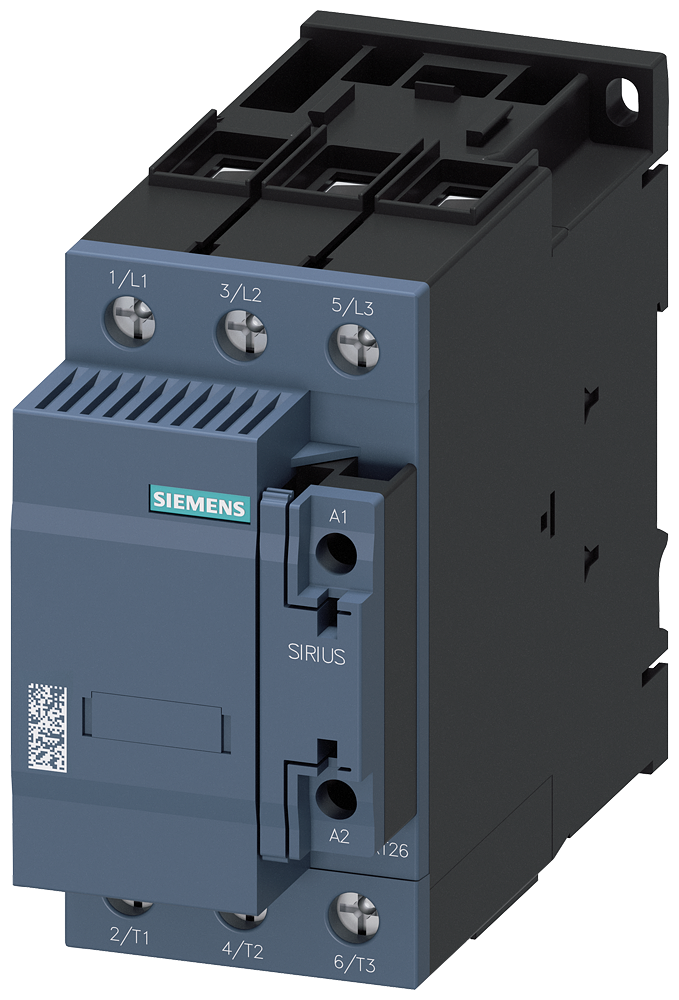 Siemens 3RT2637-1AP03 3RT2 SERİSİ KONDANSATÖR KONTAKTÖRÜ, 400 V AC, 25..75kVAR, 1NO+1NC, BOY S2