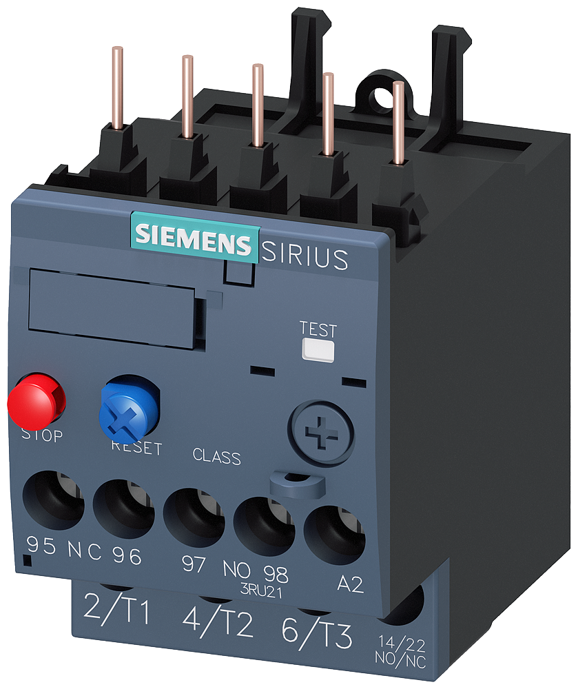 Siemens 3RU2116-1EB0 3RU2 SIRIUS TERMİK RÖLE; FAZ KORUMALI; 1NO+1NC YARDIMCI KONTAKLI 2;8-4A;  BOY S00